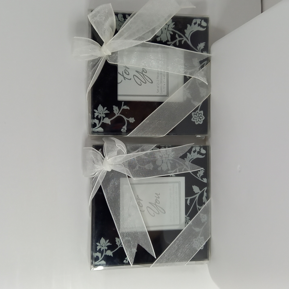 Photo coasters(4)&Matching Compact Mirror - Picture 2 of 5